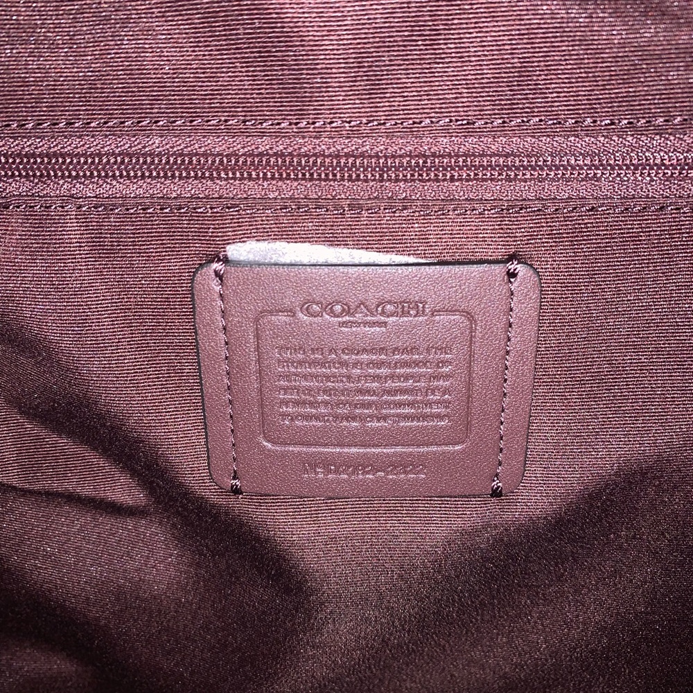NWT olive green coach backpack with matching wristlet. Backpack is 11”x10”x4”. - Picture 3 of 10
